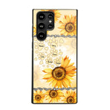 Personalized Dog Lover Sunflower Background Phonecase NQDT2705