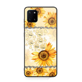 Personalized Dog Lover Sunflower Background Phonecase NQDT2705