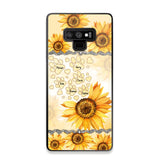 Personalized Dog Lover Sunflower Background Phonecase NQDT2705