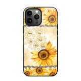 Personalized Dog Lover Sunflower Background Phonecase NQDT2705
