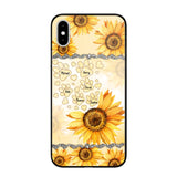 Personalized Dog Lover Sunflower Background Phonecase NQDT2705