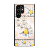 Personalized Dog Lover Daisy Background Phonecase NQDT2705