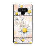 Personalized Dog Lover Daisy Background Phonecase NQDT2705