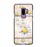 Personalized Dog Lover Daisy Background Phonecase NQDT2705