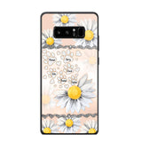 Personalized Dog Lover Daisy Background Phonecase NQDT2705