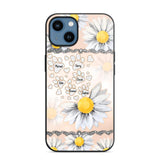 Personalized Dog Lover Daisy Background Phonecase NQDT2705