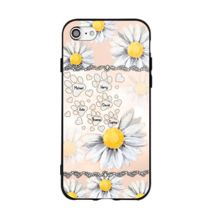 Personalized Dog Lover Daisy Background Phonecase NQDT2705