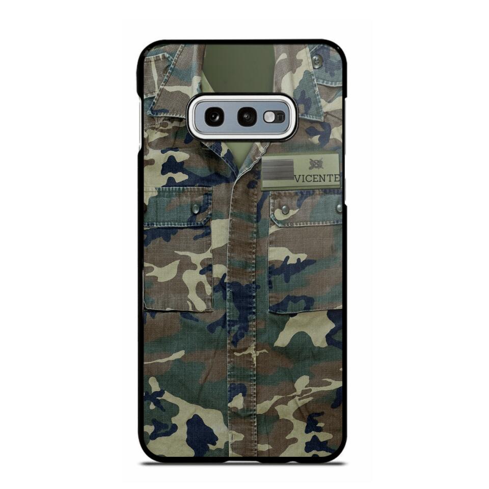 Personalized Spanish Soldier Phone Case Camo Printed 22JUN-DT01