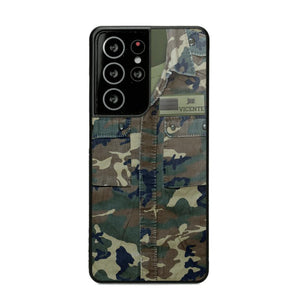 Personalized Spanish Soldier Phone Case Camo Printed 22JUN-DT01