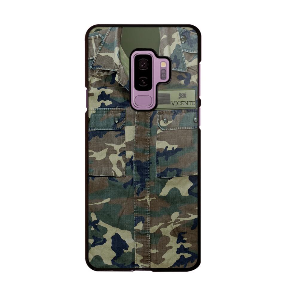 Personalized Spanish Soldier Phone Case Camo Printed 22JUN-DT01