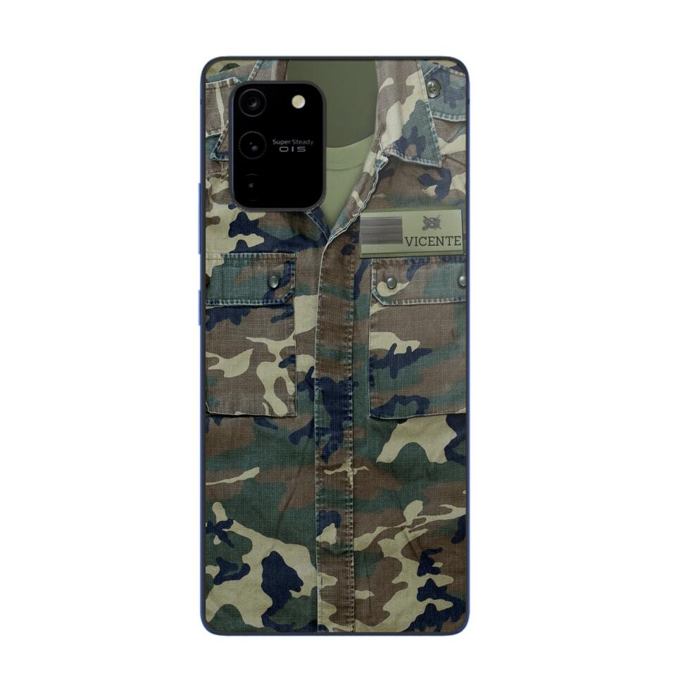 Personalized Spanish Soldier Phone Case Camo Printed 22JUN-DT01