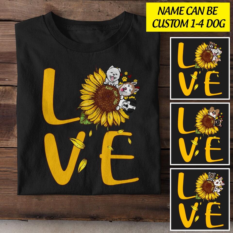 Personalized  Dog Lover Tshirt Printed 22JUL-HY01