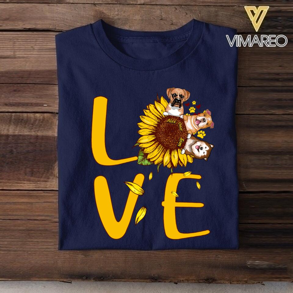 Personalized  Dog Lover Tshirt Printed 22JUL-HY01