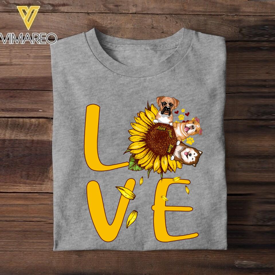 Personalized  Dog Lover Tshirt Printed 22JUL-HY01