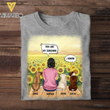 Personalized Dog Are My Sunshine Tshirt Printed 22JUL-HC02