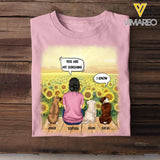 Personalized Dog Are My Sunshine Tshirt Printed 22JUL-HC02