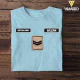 DH Personalized British Army Tshirt Printed DT1205