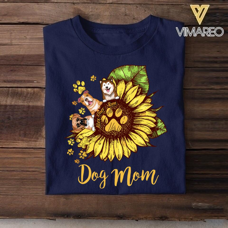 Personalized  Dog Mom Tshirt Printed 22JUL-HY03