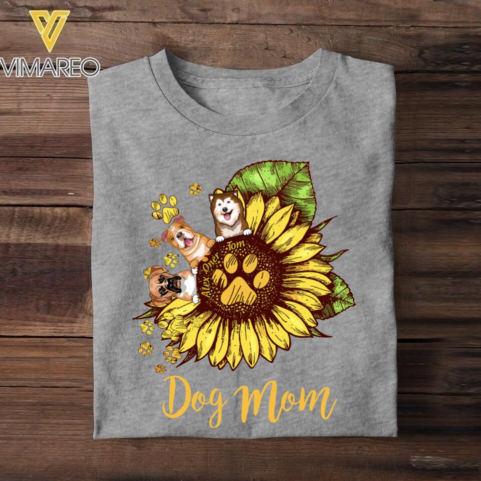 Personalized  Dog Mom Tshirt Printed 22JUL-HY03