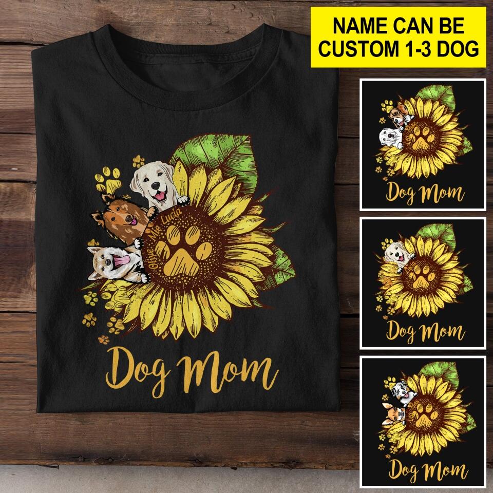 Personalized  Dog Mom Tshirt Printed 22JUL-HY03