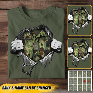 Personalized Serbia Soldier Tshirt Printed 22JUL-DT03