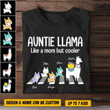 Personalized  Auntie Llama Tshirt Printed QTHQ046