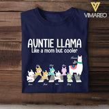 Personalized  Auntie Llama Tshirt Printed QTHQ046