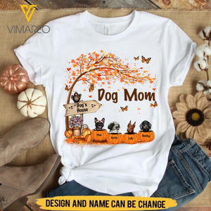 PERSONALIZED DOG MOM AUTUMN TSHIRT TNMQ1309