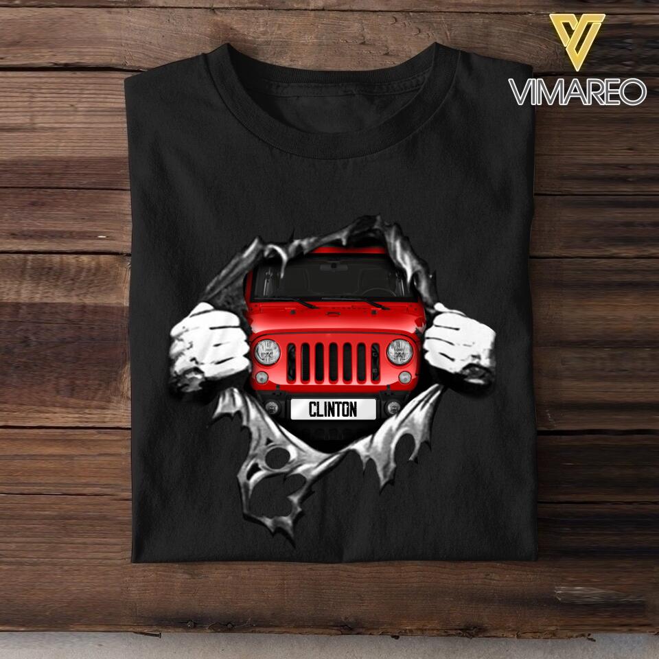 Personalized Jeep  Tshirt Printed 22MAY-DT24