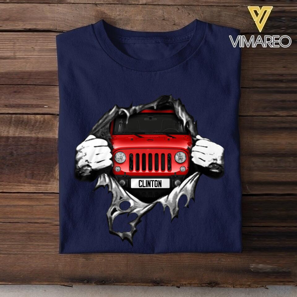 Personalized Jeep  Tshirt Printed 22MAY-DT24