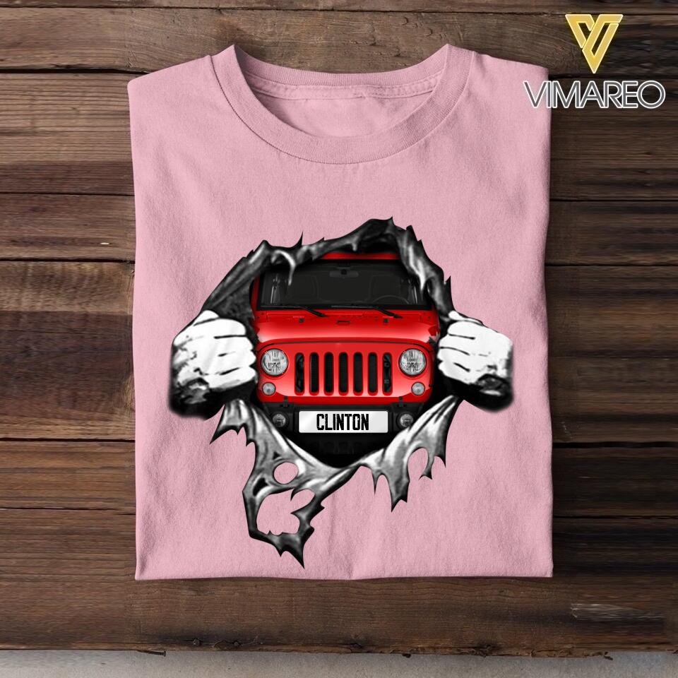Personalized Jeep  Tshirt Printed 22MAY-DT24