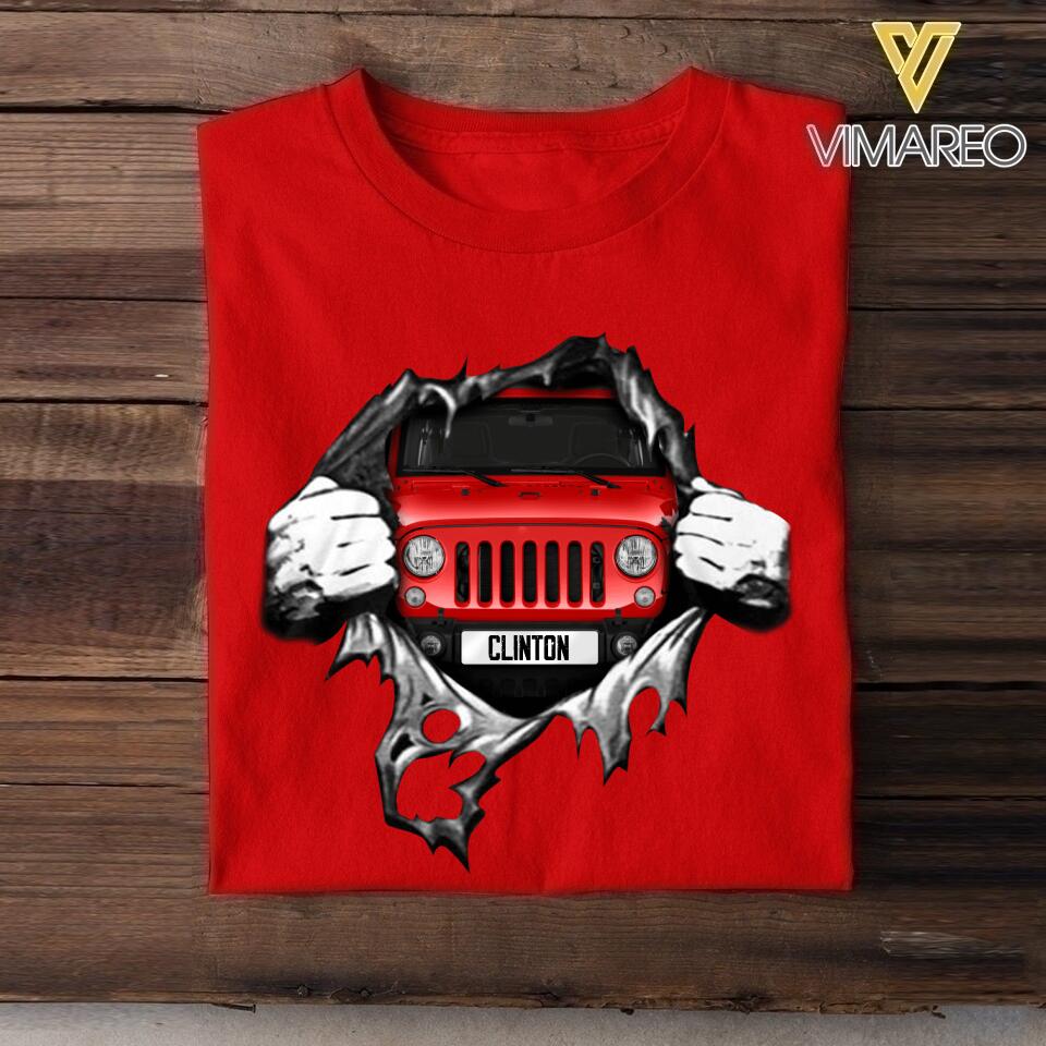 Personalized Jeep  Tshirt Printed 22MAY-DT24