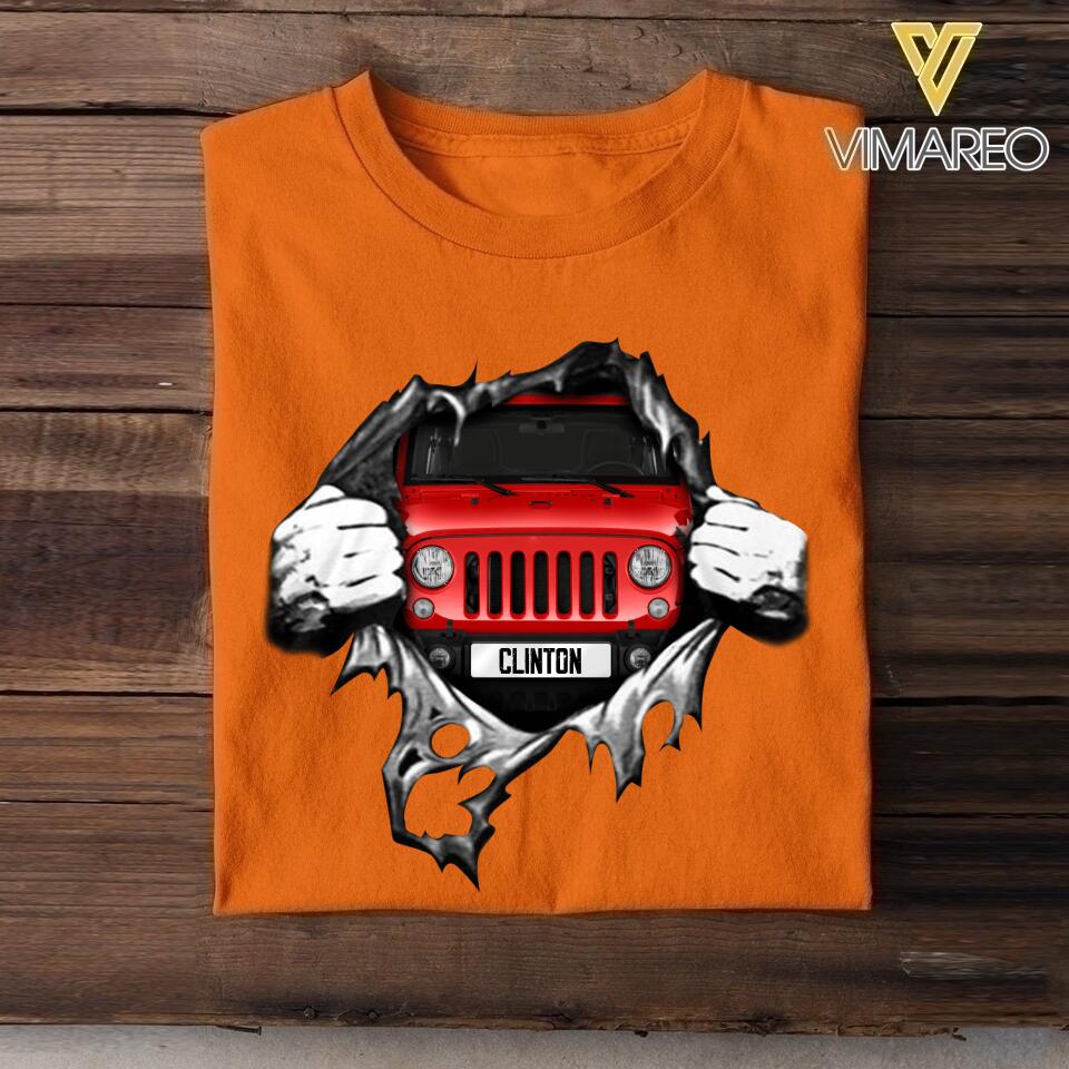 Personalized Jeep  Tshirt Printed 22MAY-DT24
