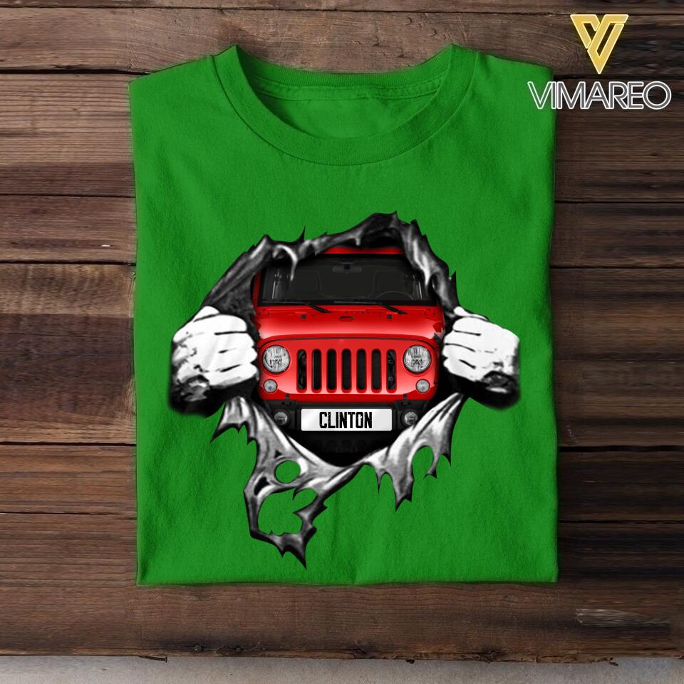 Personalized Jeep  Tshirt Printed 22MAY-DT24