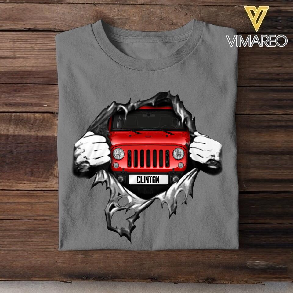 Personalized Jeep  Tshirt Printed 22MAY-DT24