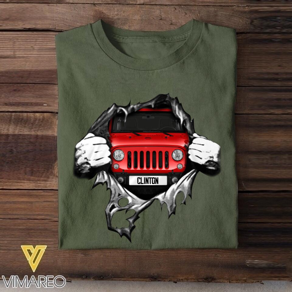 Personalized Jeep  Tshirt Printed 22MAY-DT24