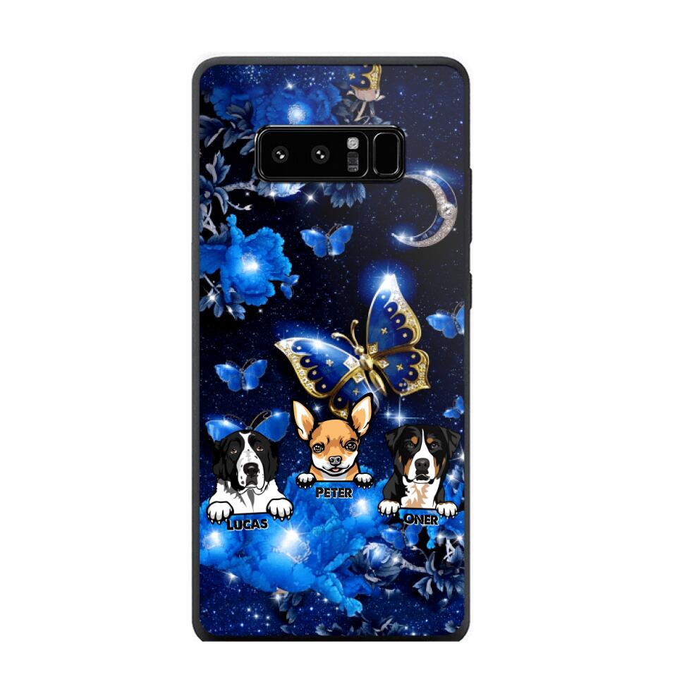 Personalized Dog Butterfly Background Phonecase NQHC0206