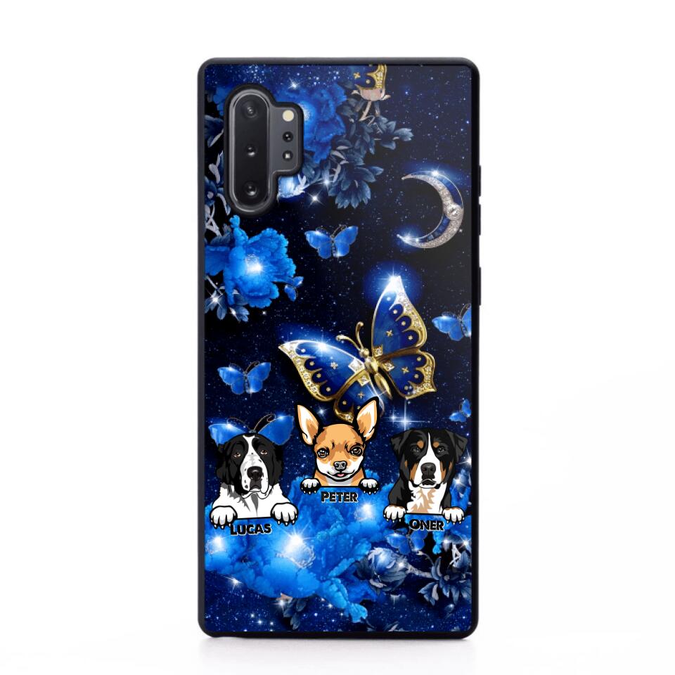Personalized Dog Butterfly Background Phonecase NQHC0206