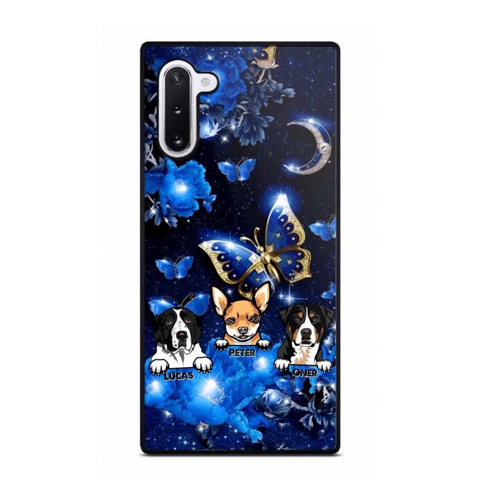 Personalized Dog Butterfly Background Phonecase NQHC0206