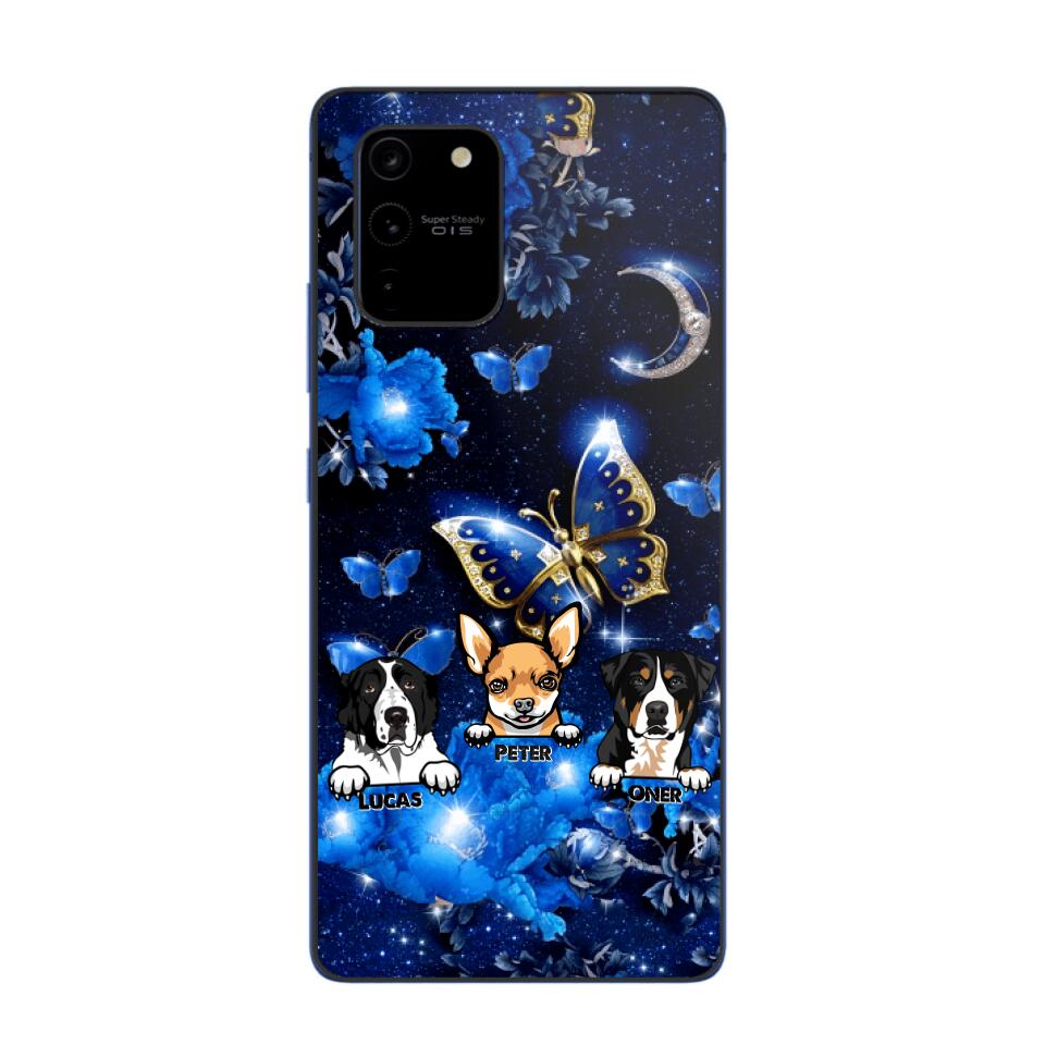 Personalized Dog Butterfly Background Phonecase NQHC0206