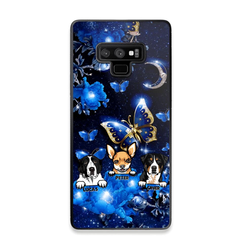 Personalized Dog Butterfly Background Phonecase NQHC0206