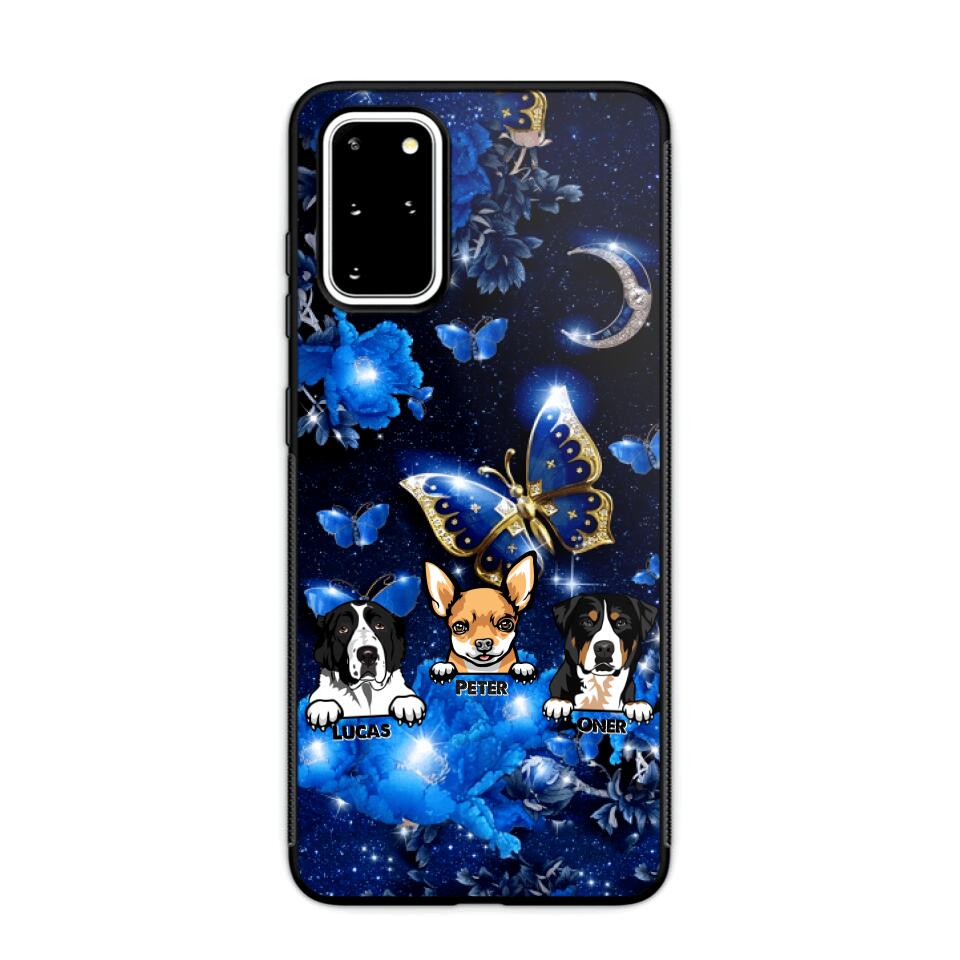 Personalized Dog Butterfly Background Phonecase NQHC0206
