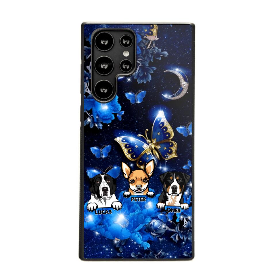 Personalized Dog Butterfly Background Phonecase NQHC0206