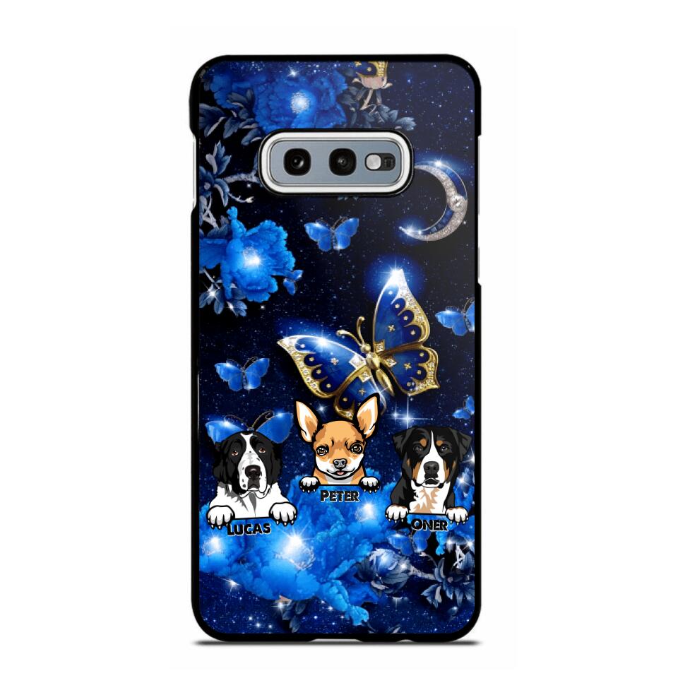 Personalized Dog Butterfly Background Phonecase NQHC0206