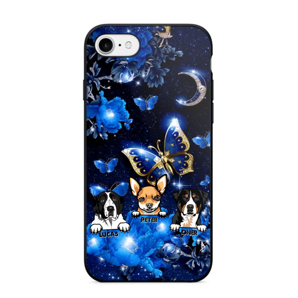 Personalized Dog Butterfly Background Phonecase NQHC0206