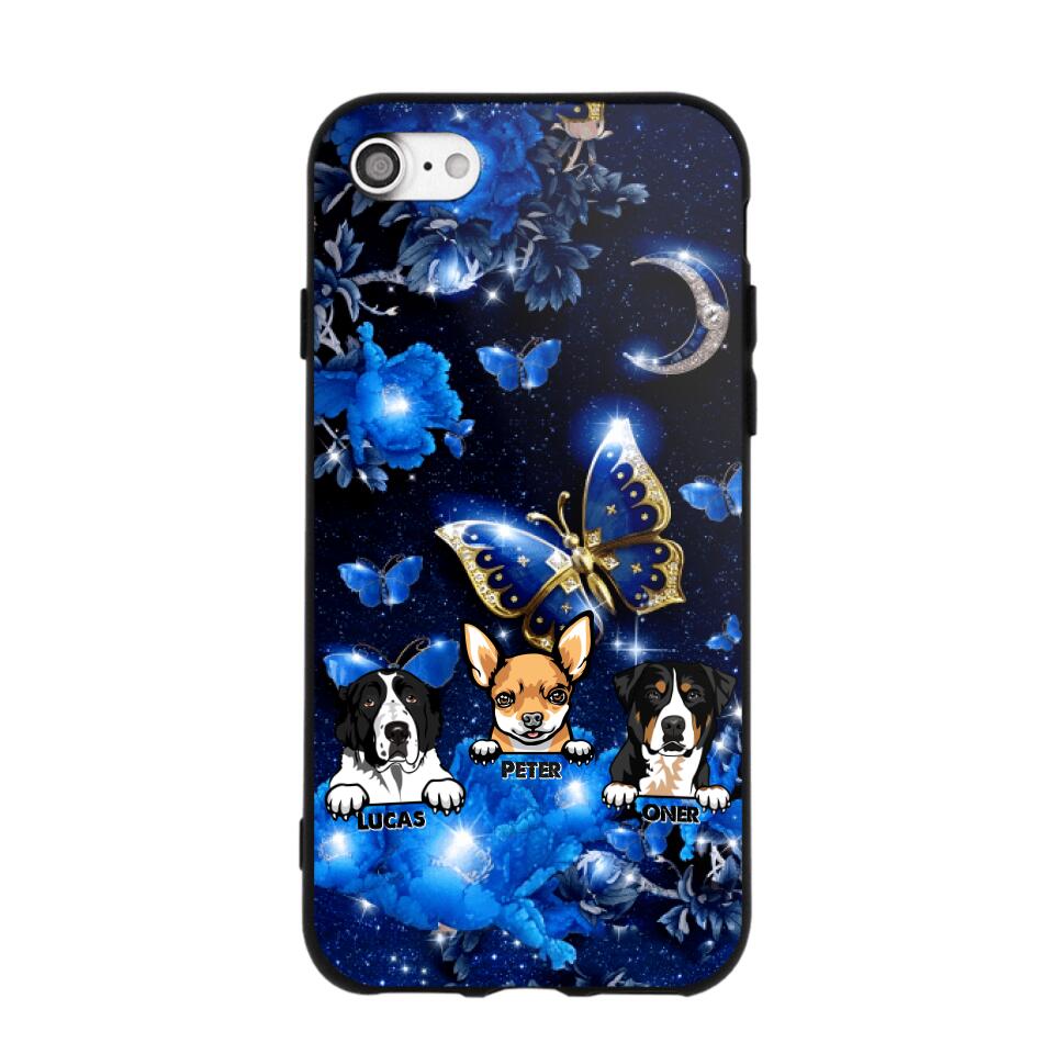 Personalized Dog Butterfly Background Phonecase NQHC0206