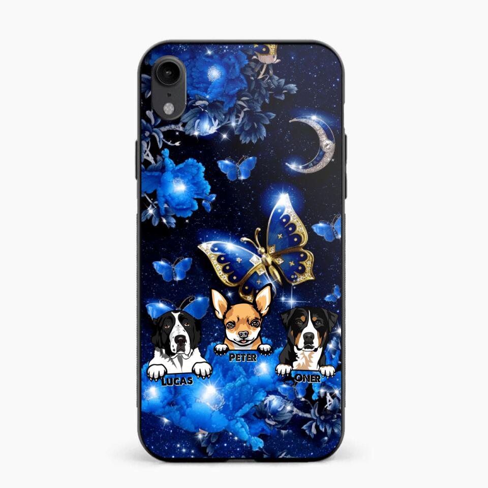 Personalized Dog Butterfly Background Phonecase NQHC0206