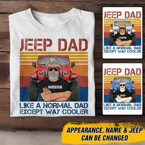 Personalized Jeep Dad Tshirt Printed NQDT0622