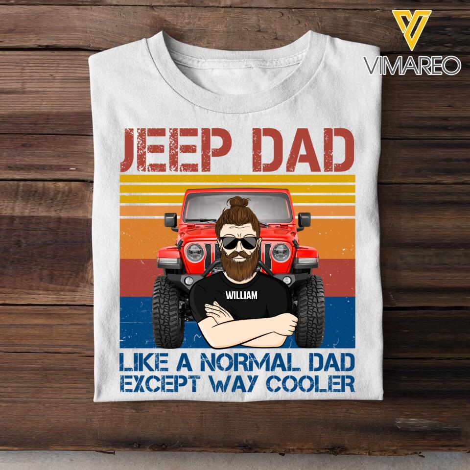 Personalized Jeep Dad Tshirt Printed NQDT0622