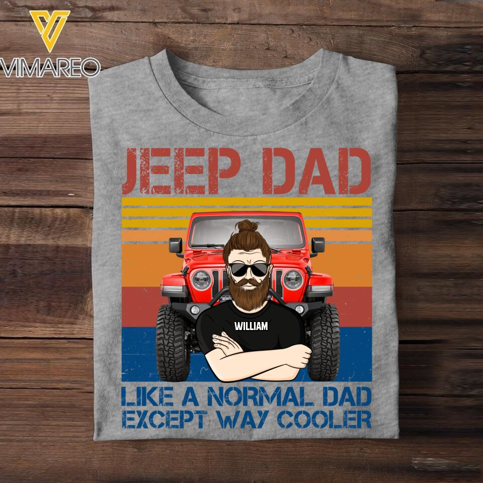 Personalized Jeep Dad Tshirt Printed NQDT0622